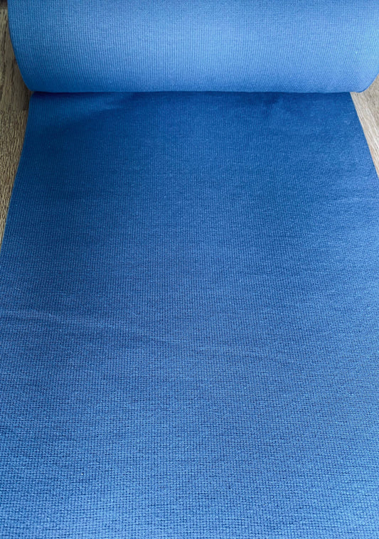Slate Blue 2x2 Tubular Ribbing for Cuffs sewing fabric